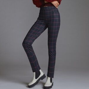 Sanctuary Women's Black & Red Plaid Pull-On Stretchy Pants